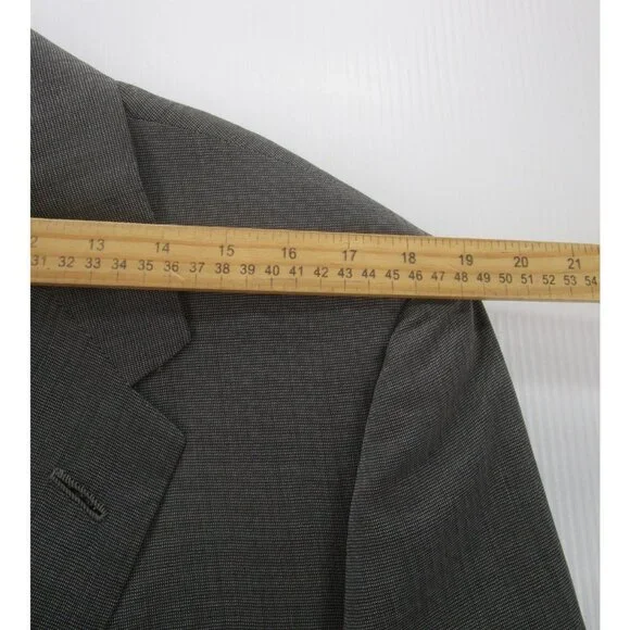 VINTAGE Oxford Clothes Sport Coat 42 Saks Blazer Wool Silk Unstructured